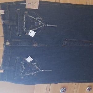 Jean Star Denim Skirt Size 10